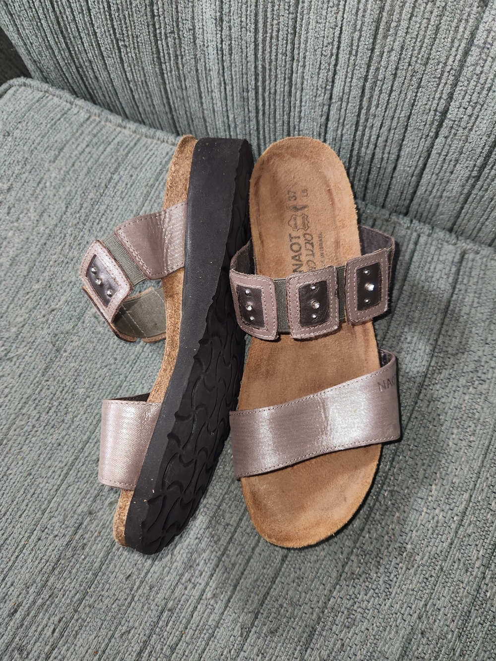 🍉Naot Double-Strap Slide Sandals